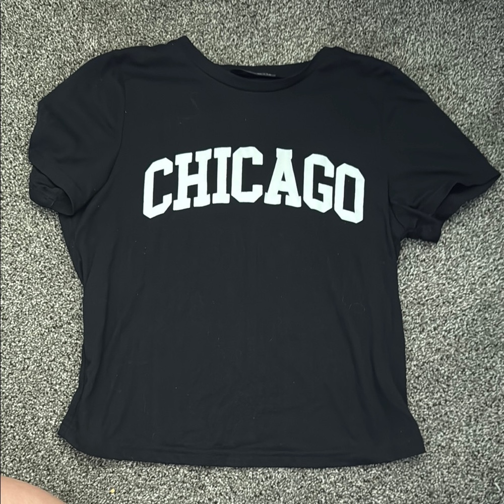 Black Chicago Graphic T-Shirt